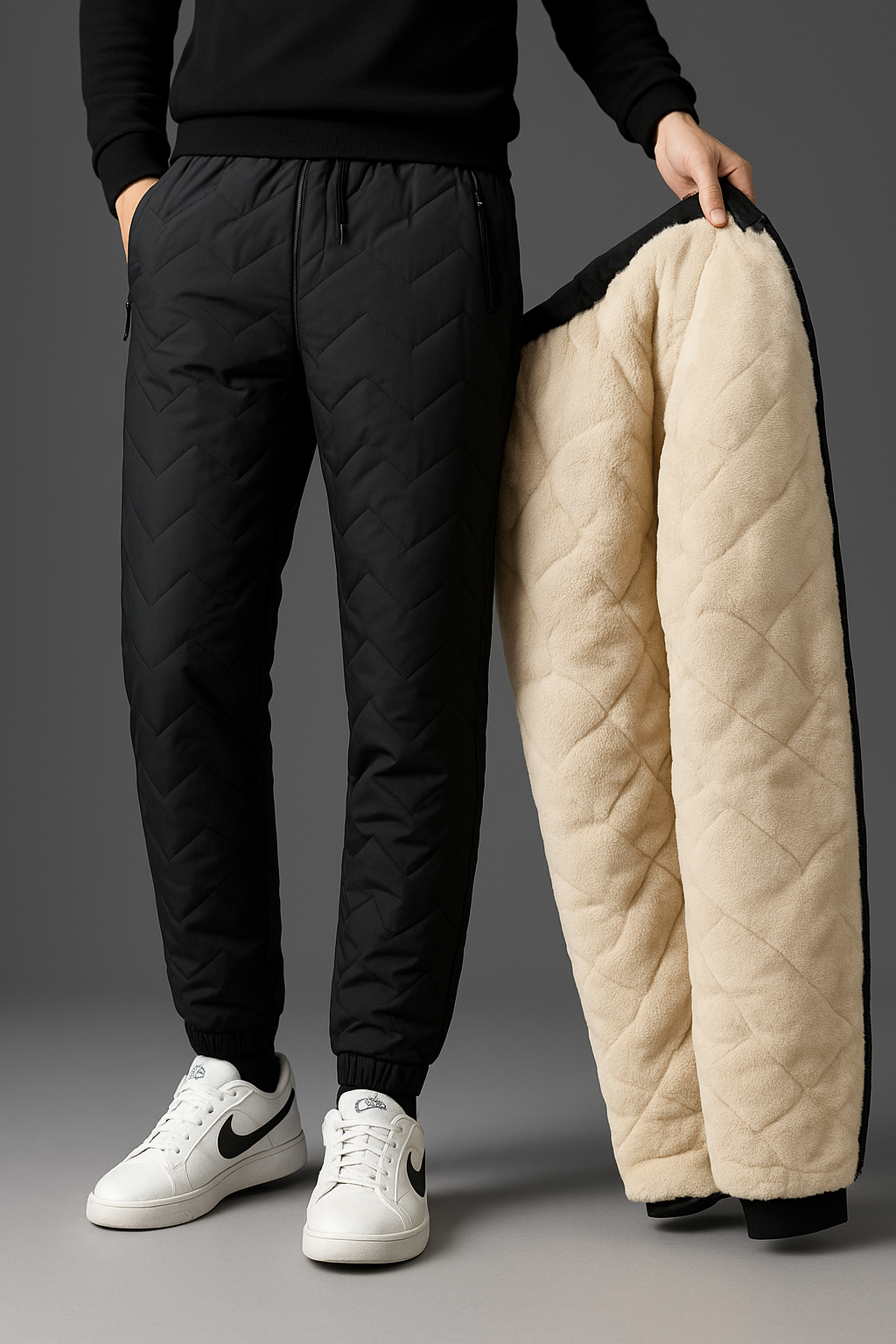 waterproof internal fur pants